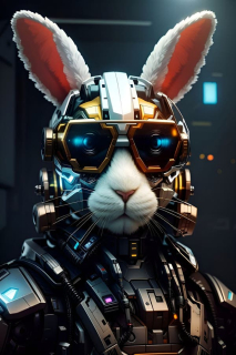 Cyberpunk White Rabbit